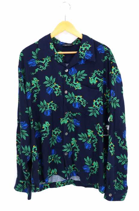 UNUSED （アンユーズド） Rose Pattern Long-Sleeve Shirt メンズ トップス