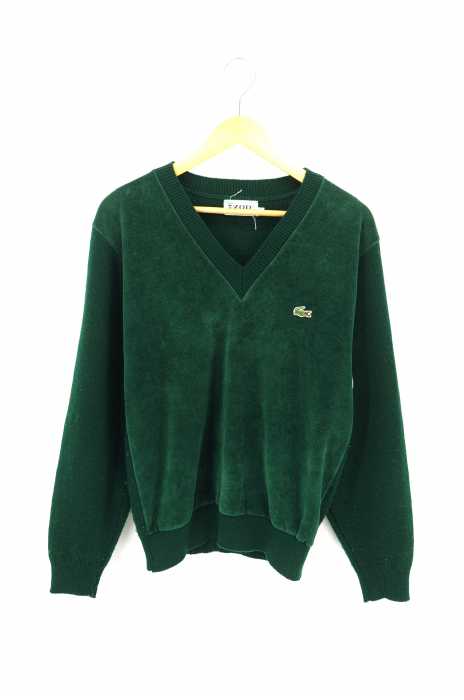 IZOD LACOSTE（アイゾッドラコステ） 70S ベロア切替Vネックニット メンズ トップス