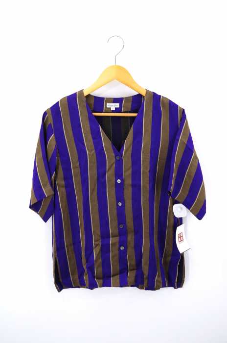 Steven Alan （スティーブンアラン） MULTI STRIPE V-NECKSHRT レディース トップス