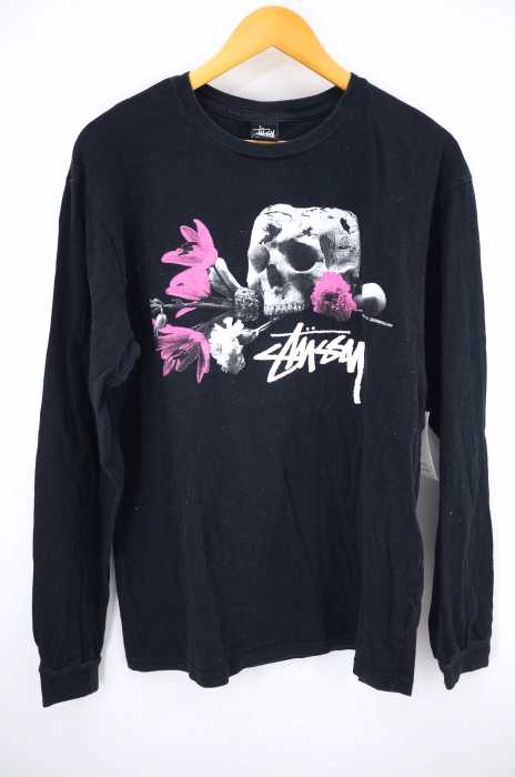 STUSSY (ステューシー) HAVE A AGOOD VIBE スカル クルーネックカットソー メンズ トップス