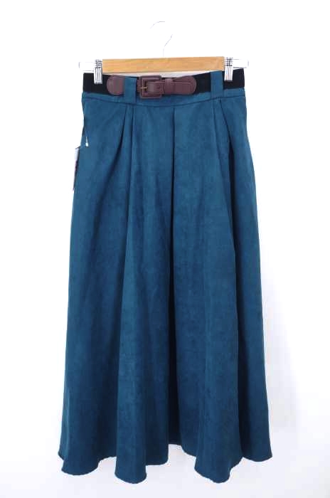 SIMPLICITE（シンプリシテェ） 19AW ベルト付きフェイクスエードタックスカート レディース スカート
