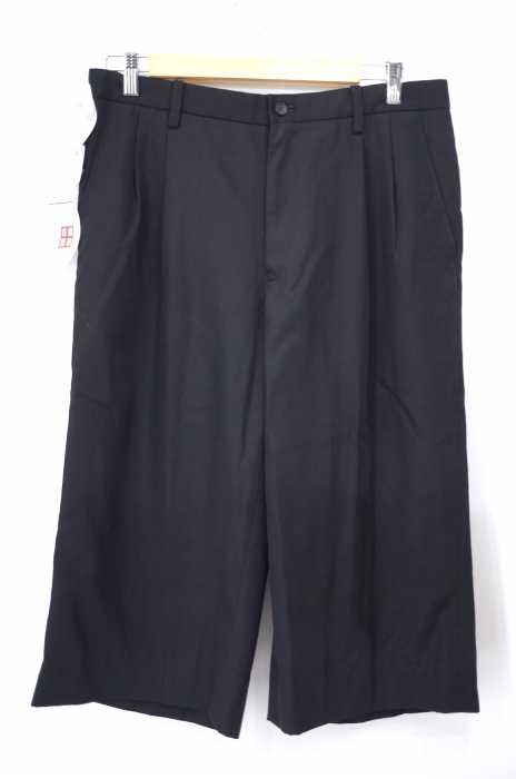 ISSEY MIYAKE(イッセイミヤケ) クロップド タックワイド メンズ パンツ