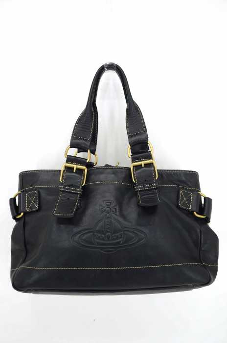 Vivienne Westwood Accessories（ヴィヴィアンウエストウッド アクセサリー） レザーハンドバッグ オーブ型押し レディース バッグ