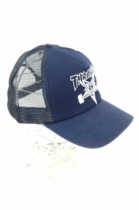 THRASHER(スラッシャー) ロゴ刺繍メッシュキャップ メンズ 帽子
