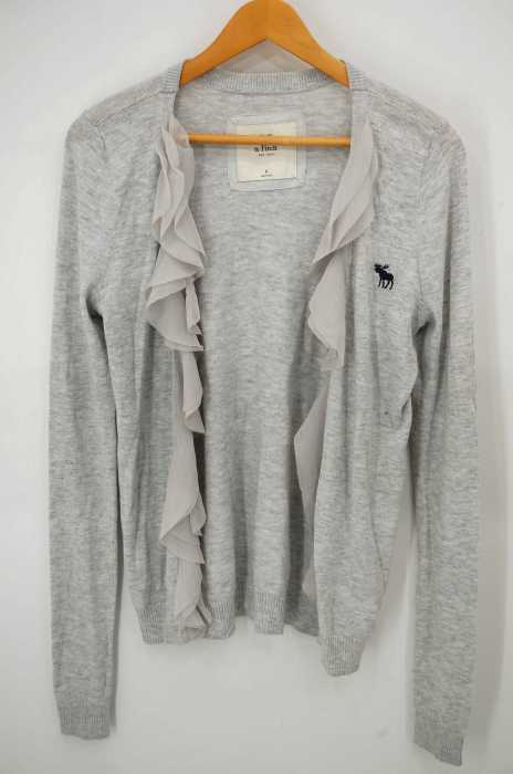 Abercrombie & Fitch(アバクロンビーアンドフィッチ) フリル装飾 コットンカーディガン レディース トップス