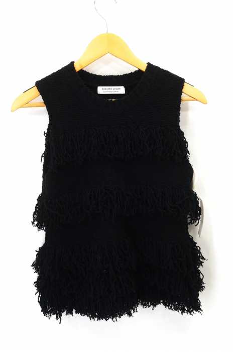 beautiful people （ビューティフルピープル） fringe border pullover レディース トップス