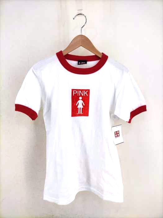 USED古着(ユーズドフルギ) 90S giant リンガーTシャツ メンズ トップス