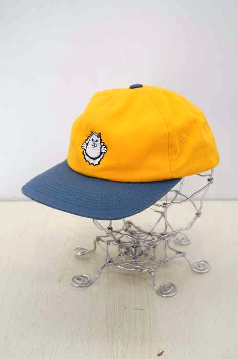 RIPNDIP（リップンディプ） バイカラーロゴ刺繍6パネルキャップ メンズ 帽子