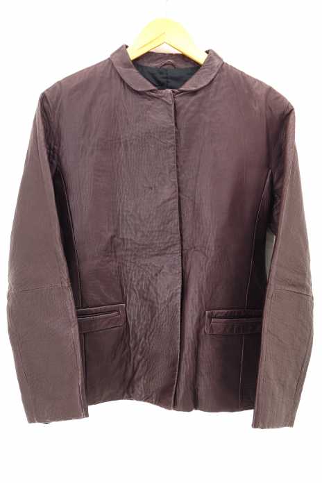 JIL SANDER （ジルサンダー） ラウンドカラーレザージャケット レディース アウター