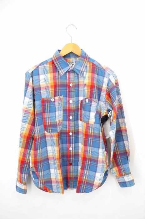 Engineered Garments (エンジニアードガーメンツ) マルチカラーチェック柄ボタンシャツ メンズ トップス