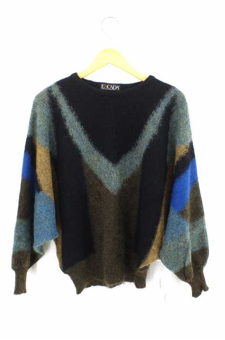 ESCADA　（エスカーダ） 総柄ドルマンニット レディース トップス