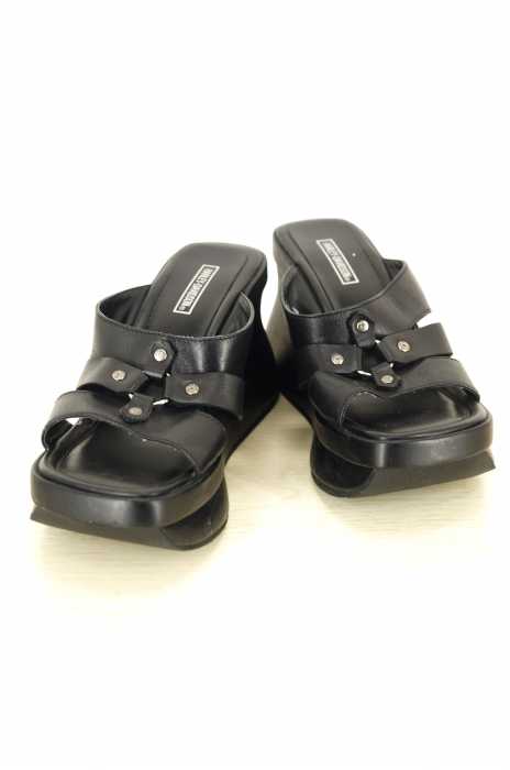 HARLEY DAVIDSON (ハーレーダヴィットソン) LEATHER UPPER BALANCE 厚底ベルトサンダル レディース シューズ