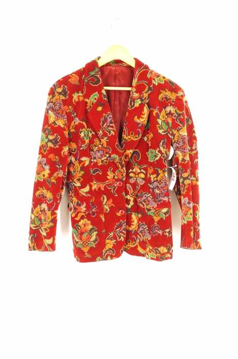 KENZO（ケンゾー） 2Bコーデュロイ花柄手テーラードジャケット レディース アウター