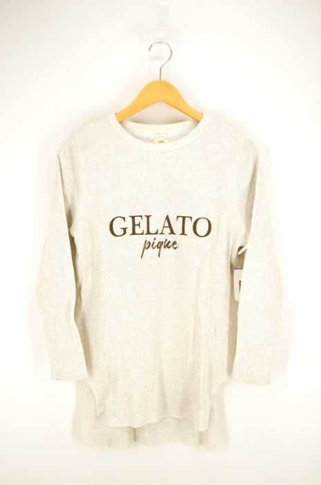 gelato pique （ジェラートピケ） ロゴプリントサーマルカットソー レディース トップス