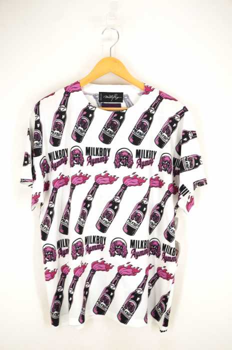 MILKBOY × Aymmy in the batty girls(ミルクボーイ エイミーインザバッティーガール) 総柄Tシャツ レディース トップス