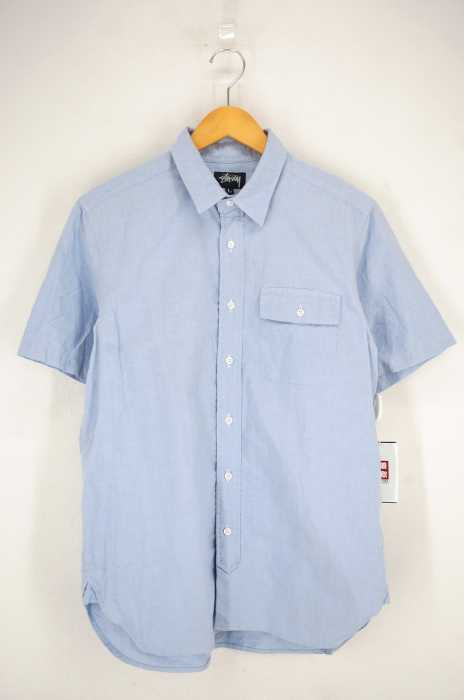 STUSSY (ステューシー) USA製 半袖オックスフォードシャツ メンズ トップス