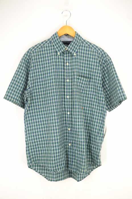 TOMMY HILFIGER (トミーヒルフィガー) チェック柄半袖BDシャツ メンズ トップス