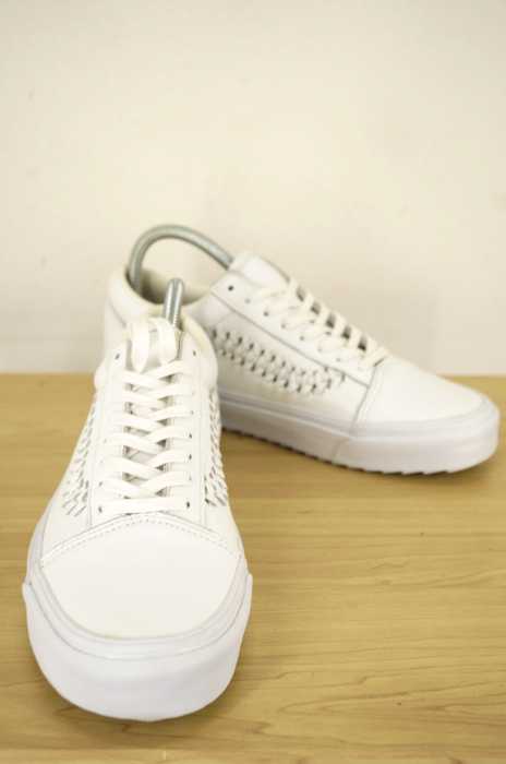 VANS （バンズ ） レザー編込み シャークソール OLD SKOOL メンズ シューズ