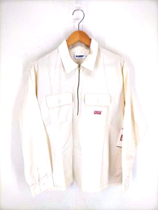 X-LARGE(エクストララージ) L/S HALF ZIP WORK SHIRT メンズ トップス