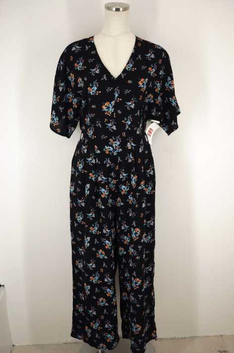 ROSE BUD (ローズバッド) 花柄シフォン レディース オールインワン
