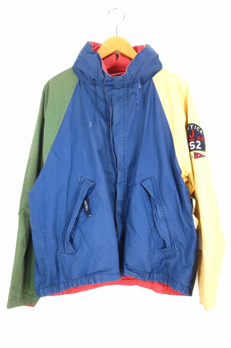 NAUTICA (ノーティカ) vintage J-CLASS RACING US2 リバーシブル クレイジー メンズ アウター