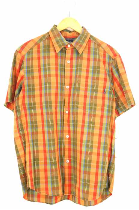 STUSSY （ステューシー） 90S USA製 半袖チェックシャツ メンズ トップス