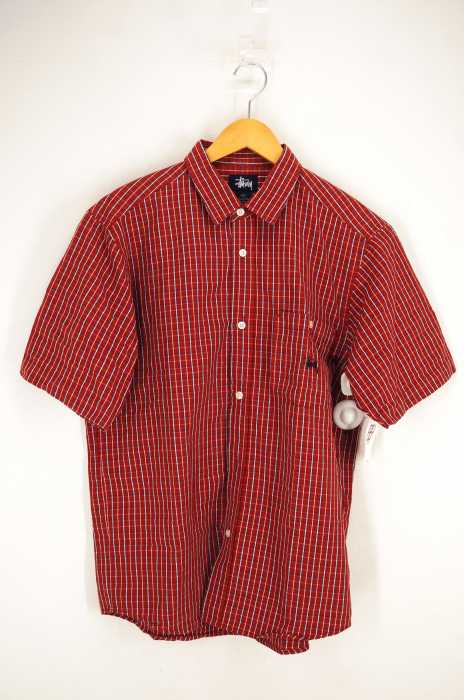 STUSSY （ステューシー） OLD 半袖チェックシャツ メンズ トップス