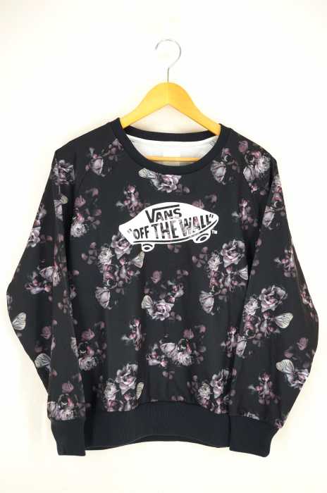 VANS （バンズ ） フロントロゴワッペン 花柄 トレーナー レディース トップス