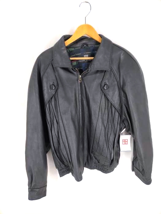 Pierre Balmain(ピエールバルマン) ジップアップレザーブルゾン メンズ アウター