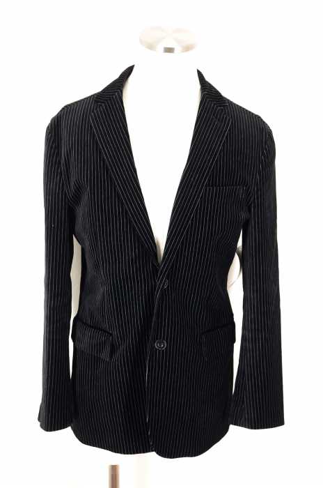 BURBERRY BLACK LABEL (バーバリーブラックレーベル) ストライプ ベロア2Bテーラードジャケット メンズ アウター