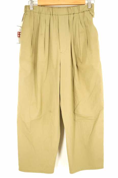 LAD MUSICIAN （ラッドミュージシャン） 3TUCK TAPERED WIDE CROPPED PANTS メンズ パンツ
