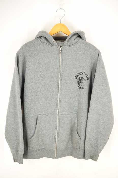STUSSY （ステューシー） バックイーグルプリントジップアップパーカー メンズ トップス