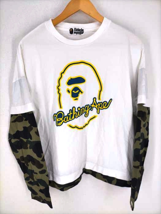 A BATHING APE（アベイシングエイプ） ファーストカモレイヤードカットソー メンズ トップス