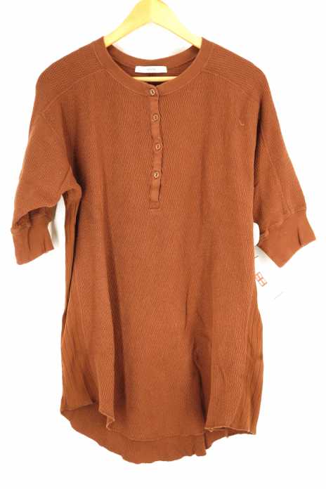 relume JOURNAL STANDARD （レリューム ジャーナルスタンダード） 16/-ハニカムヘンリーネックチュニック ヘンリーネックTシャツ サーマル レディース トップス