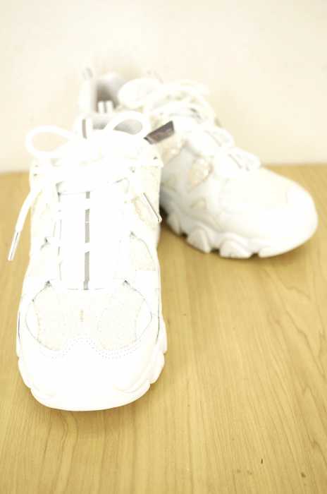atmos pink × SKECHERS（アトモス ピンク スケッチャーズ） RYSTAL DAZZLE WHT レディース シューズ