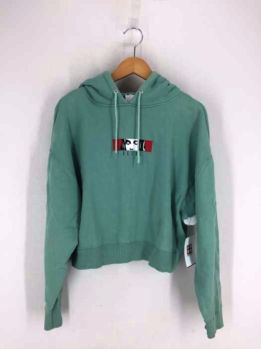 X-girl(エックスガール) FACE BOX LOGO CROPPED SWEAT HOODIE レディース トップス
