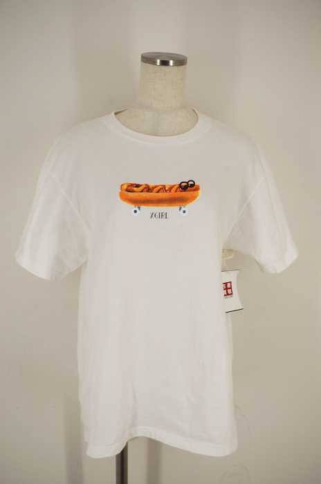 X-girl (エックスガール) HOT DOG SKATE M BIG S/S TEE レディース トップス