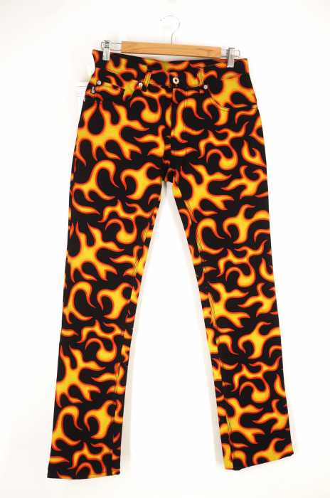 LOVE MOSCHINO(ラブモスキーノ) ファイヤープリント メンズ パンツ