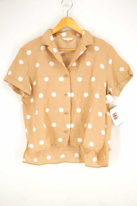 moussy （マウジー） HALF SLEEVE LINEN DOT シャツ レディース