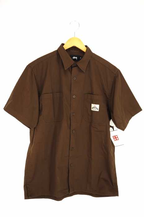 STUSSY (ステューシー) S/Sバックプリントボタンシャツ メンズ トップス