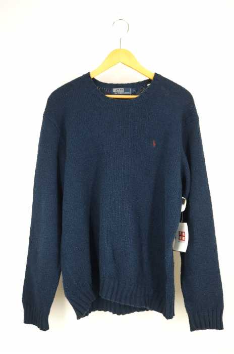 Polo by RALPH LAUREN （ポロバイラルフローレン） ワンポイント刺繍コットンニット メンズ トップス