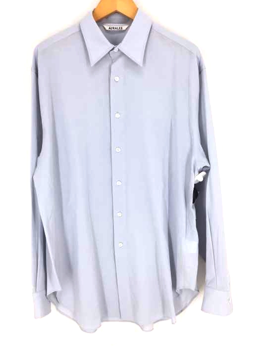 AURALEE(オーラリー) SHUTTLE GEORGETTE CLOTH SHIRTS メンズ トップス