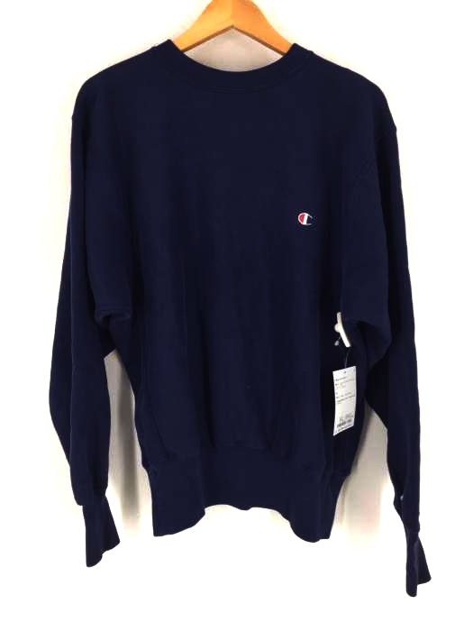 Champion（チャンピオン） 90S 刺繍タグ ワンポイントロゴクルーネックスウェットトレーナー メンズ トップス