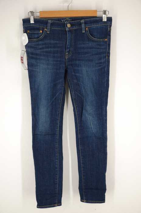 X-girl (エックスガール) CROPPEDSKINNY 5POCKETJEANWASH メンズ パンツ