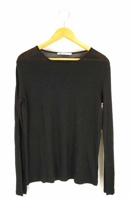 T by Alexander Wang (ティーバイアレキサンダーワン) リネン・シルク混紡Tシャツ メンズ トップス