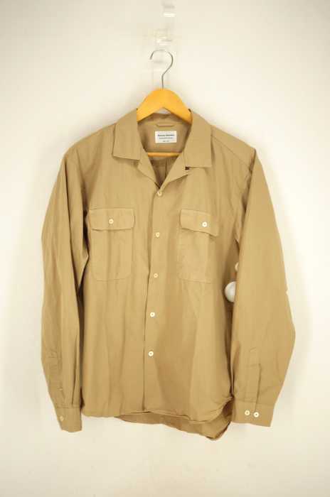 MANUAL ALPHABET (マニュアルアルファベット) LOOSE FIT OPEN COLLAR SHIRT メンズ トップス