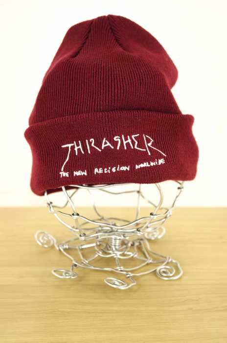 THRASHER（スラッシャー） 刺繍ニット帽 メンズ 帽子