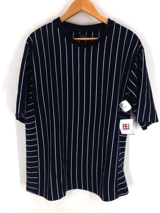 ZARA MAN（ザラマン） ヘビーオンスストライプカットソー メンズ トップス