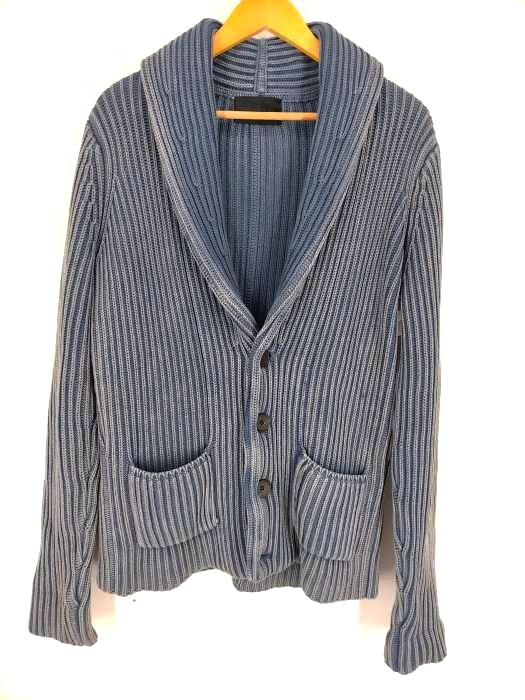 jun hashimoto（ジュンハシモト） SAND BLAST RIB SHAWL CARDIGAN 製品加工 メンズ トップス