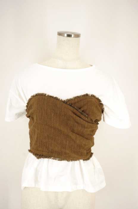 muller of yoshiokubo （ミュラーオブヨシオクボ） Wrap T-shirts W/Dry Tweed レディース トップス